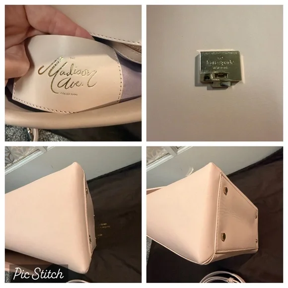 Kate spade Madison Ave pink leather flap satchel & wallet - Picture 7 of 11